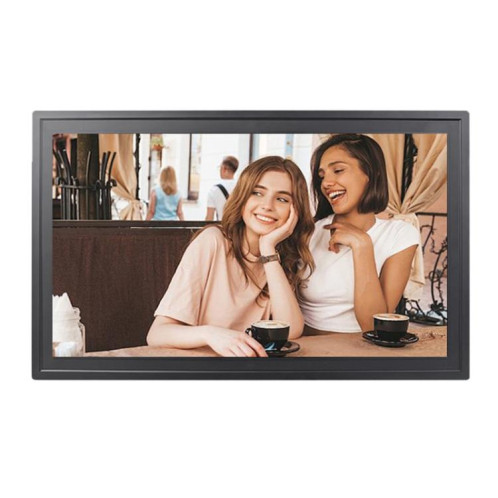 Cadre photo Cloud avec écran LCD 21,5 pouces, 1 Go + 32 Go, processeur quad-core 3326C, Android 7.0, prise américaine (noir) SH102B880-08