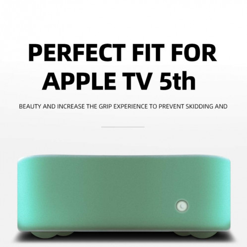 Pour Apple TV 4K 5ème / 4ème Étui de protection en silicone antidérapant antichoc pour télécommande (noir) SH601A1337-010