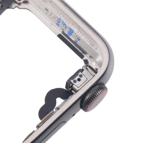 Pour Apple Watch Series 5 40 mm LTE, cadre central en acier graphite avec câble flexible Crown Spin Axis SH6902490-06