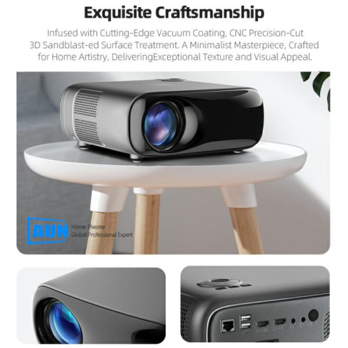 Projecteur intelligent AUN AKEY9S 1080P 1000ANSI Autofocus WIFI, prise britannique (noir) SA302A826-018