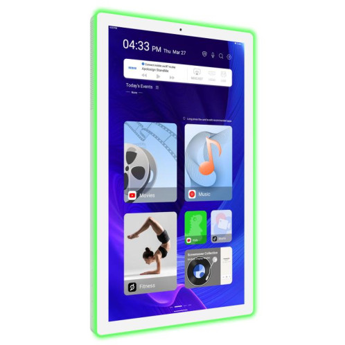 Écran publicitaire IPS WA2189T 21,5 pouces, Android 14 RK3576S, 4 Go + 32 Go, prise américaine (blanc) SH002B356-05