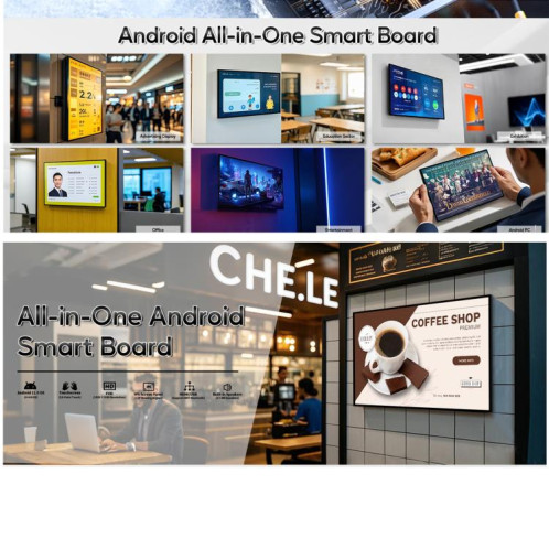 Écran publicitaire IPS WA2189T 21,5 pouces, Android 14 RK3576S, 4 Go + 32 Go, prise AU (noir). SH001A1016-05