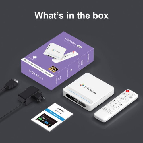 Boîtier Smart TV H96 Max H618 Plus Android 14.0, 4 Go + 32 Go, Allwinner H618 Quad-core ARM Cortex-A53 () SH102B981-012