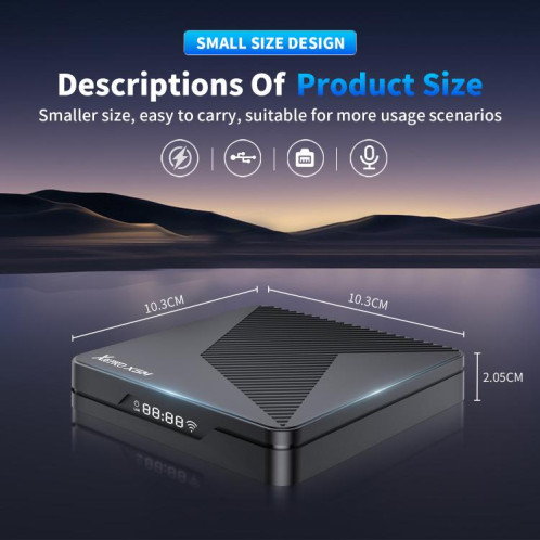 Boîtier Smart TV X88 Pro X5M Android 14.0, 2 Go + 16 Go, S905X5M 2,0 GHz 64 bits Quad-core Cortex-A55 () SH901B1363-09