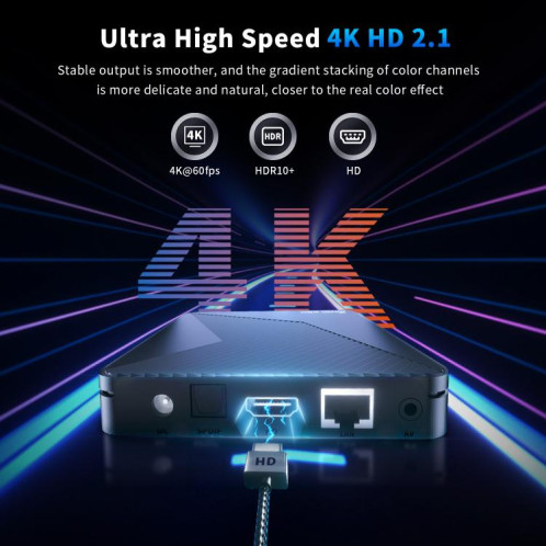 Boîtier Smart TV X88 Pro X5M Android 14.0, 2 Go + 16 Go, S905X5M 2,0 GHz 64 bits Quad-core Cortex-A55 () SH901B1363-09