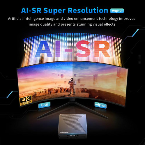 Boîtier TV intelligent X88 Pro X5M Android 14.0, 4 Go + 32 Go, S905X5M 2,0 GHz 64 bits Quad-core Cortex-A55 () SH902B1060-09