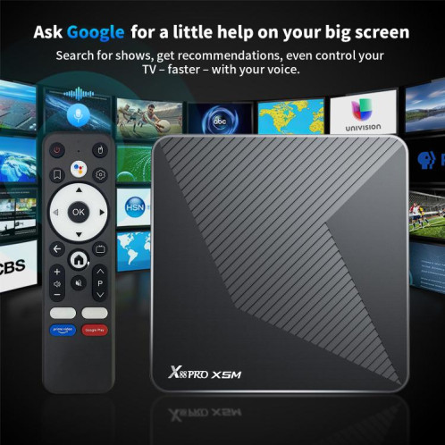 Boîtier Smart TV X88 Pro X5M Android 14.0, 2 Go + 16 Go, S905X5M 2,0 GHz 64 bits Quad-core Cortex-A55 () SH901B1363-09