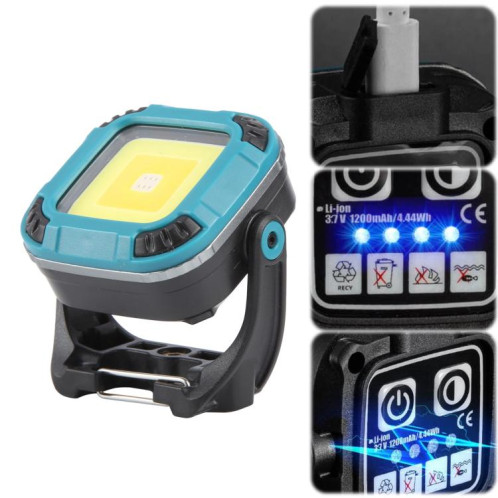 W8129-1 Mini lampe de travail multifonction pour tente et camping (bleu) SH701A51-011