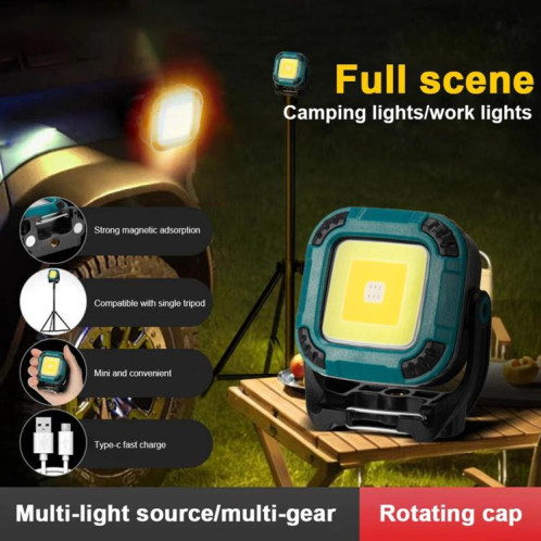 W8129-1 Mini lampe de travail multifonction pour tente et camping (bleu) SH701A51-011