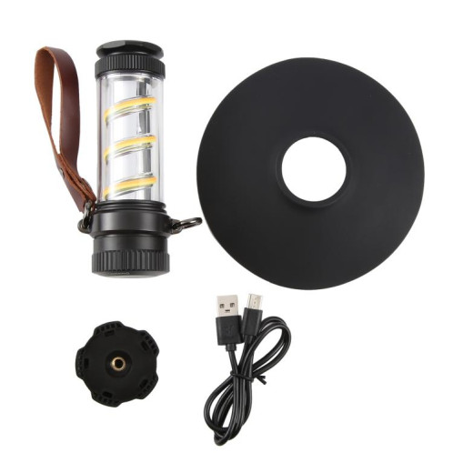 Lampe de camping portable d'extérieur KXK-818 (noire) SH101A1478-014