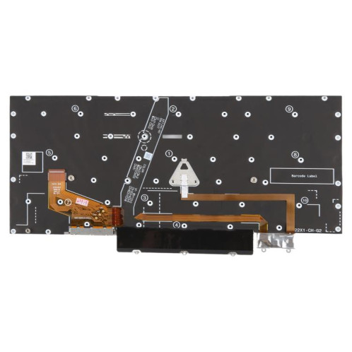 Clavier rétroéclairé pour ordinateur portable Lenovo Thinkpad X1 YOGA 6TH 2021 (version américaine) (gris) SH401A1102-05