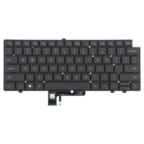 Clavier rétroéclairé pour ordinateur portable Dell Latitude 7340, 7440 et 7640 (version américaine) (noir) SH701A18-05