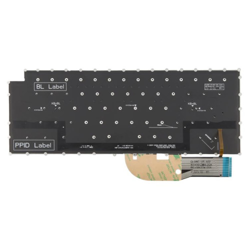 Clavier rétroéclairé pour ordinateur portable Dell XPS 15 9510 9520 9700 9500 Precision 5560 5760 5750 5550 XPS 17 9700 9720 P91F P92F (noir) SH801A1516-05