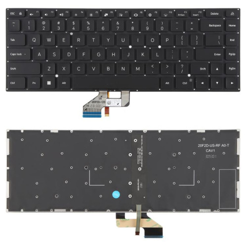 Clavier rétroéclairé pour ordinateur portable Xiaomi Redmi Book 16 (2024, 2025, Z3725), version américaine (noir) SH401A106-05