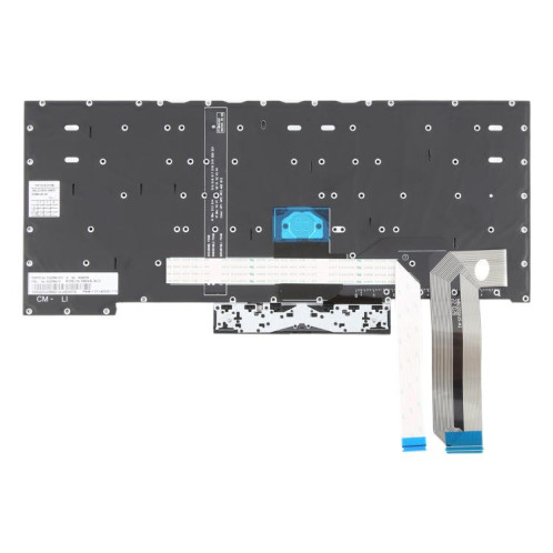 Clavier rétroéclairé pour ordinateur portable, version américaine, avec pointage, pour Lenovo Thinkpad E480, E485, E490, E495, E490S, L380, L480, L390, L490, R480, R490, T480S, T490, T495, 01YP360 (noir) SH301A686-05