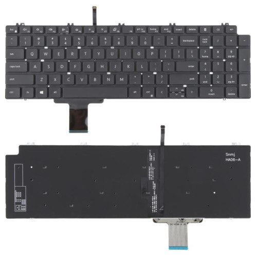 Clavier d'ordinateur portable version américaine pour Dell Precision 7550 7750 7560 7760 (noir) SH501A1989-05