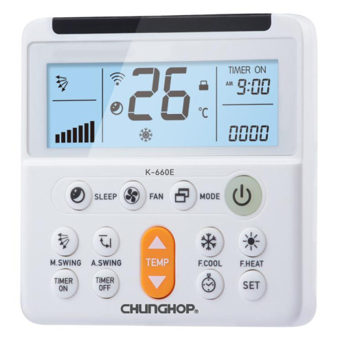 Télécommande universelle pour climatiseur CHUNGHOP K-660E SC01361877-06