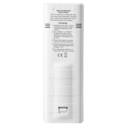 Télécommande universelle pour climatiseur CHUNGHOP K-3302E avec lampe torche et rétroéclairage LCD SC0156408-06
