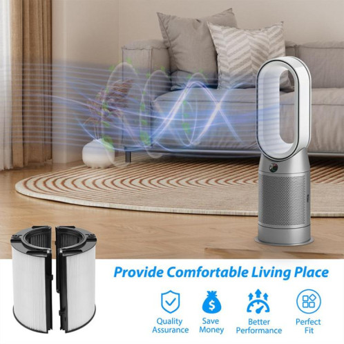 Lot de 2 filtres combinés pour purificateur d'air Dyson TP06/TP09/HP07/HP09 SH0171110-08