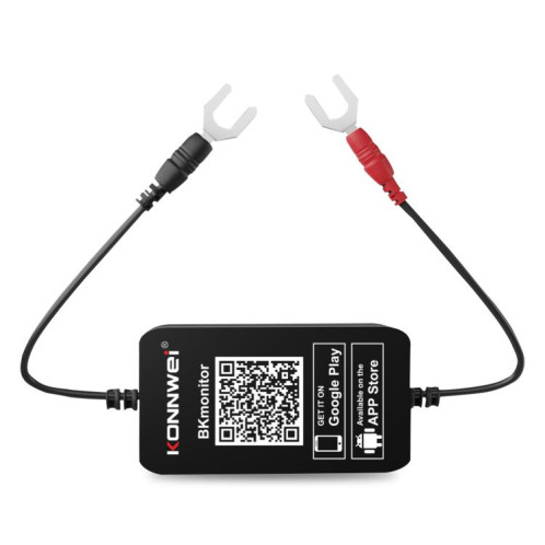 Outil de diagnostic de batterie de voiture KONNWEI BK300 6 V/12 V/24 V Bluetooth 5.0 (noir) SK501A394-020