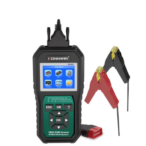 Outil de diagnostic de panne OBD2 pour voiture KONNWEI KW420, écran couleur 2,8 pouces, pour Honda (noir et vert) SK801A1742-022