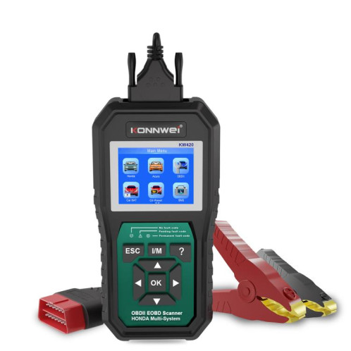 Outil de diagnostic de panne OBD2 pour voiture KONNWEI KW420, écran couleur 2,8 pouces, pour Honda (noir et vert) SK801A1742-022