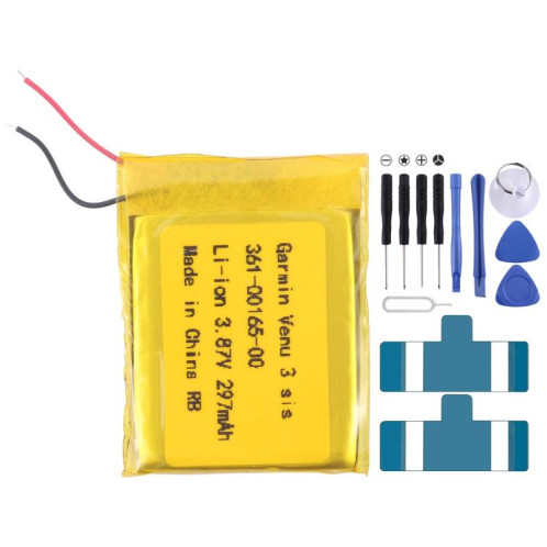 Batterie de remplacement 297 mAh pour Garmin Venu 3 sis 361-00165-00 SH12021027-04