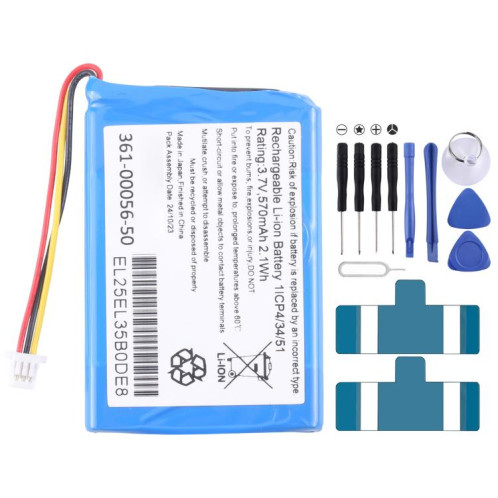 Batterie de remplacement 570 mAh pour Garmin Drive50LM/51LMT/52LMGPS 361-00056-50 SH0415904-04