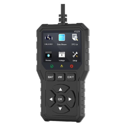 Lecteur de codes d'erreur de moteur de voiture FOXSUR V529 OBD2 (noir) SF201A780-010