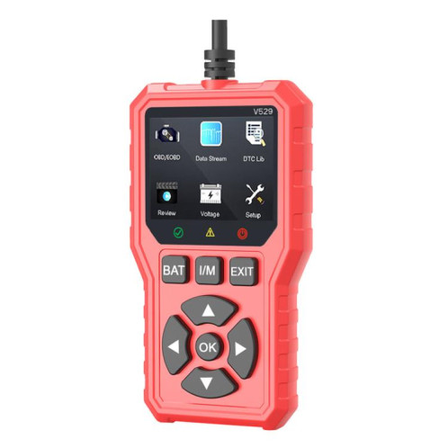 Lecteur de codes d'erreur de moteur de voiture FOXSUR V529 OBD2 (rouge) SF201B1588-010