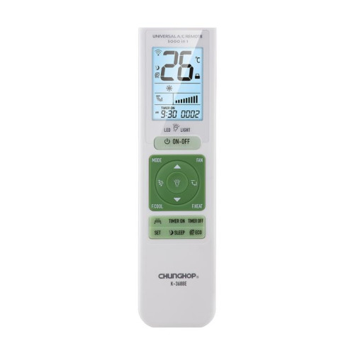 Télécommande universelle pour climatiseur CHUNGHOP K-3688E SC1733898-05