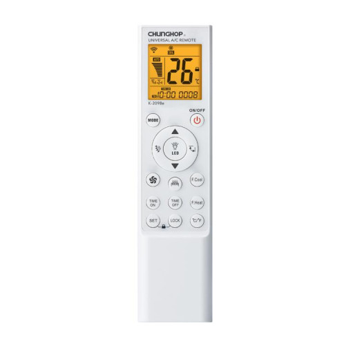 Télécommande universelle pour climatiseur CHUNGHOP K-2098E avec lampe torche et rétroéclairage LCD SC1741243-04