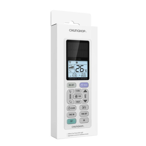 Télécommande universelle optoélectronique pour climatiseur CHUNGHOP EK-3399ES avec rétroéclairage LCD SC17581265-04