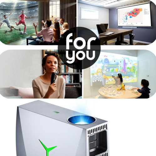 VIVIBRIGHT F40 1920x1080 4200 Lumens Projecteur intelligent sans fil de cinéma maison portable avec télécommande, Version Android SV8279871-07