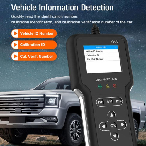 Outil de diagnostic de transmission de moteur de voiture V900, détecteur de défauts de voiture (noir) SH301A176-013