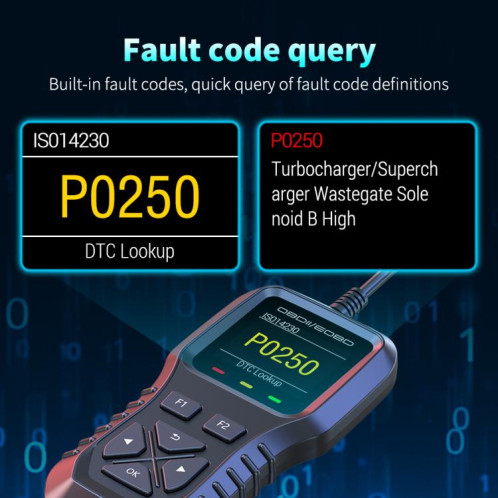 Outil de diagnostic OBDII K1 pour voiture, détecteur intelligent de pannes moteur (gris noir) SH101A365-013