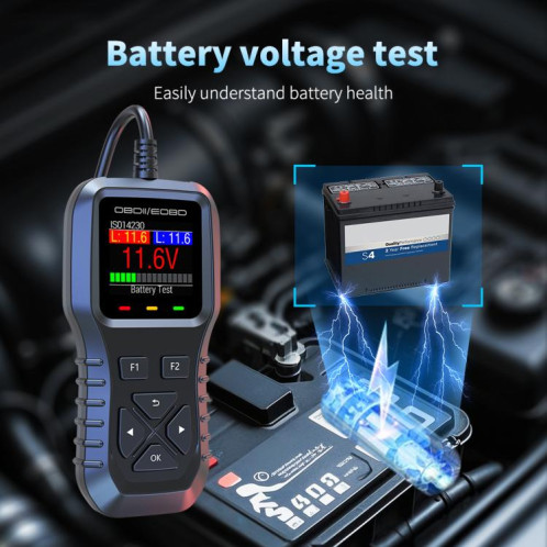 Outil de diagnostic OBDII K1 pour voiture, détecteur intelligent de pannes moteur (gris noir) SH101A365-013