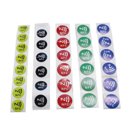 Étiquettes musicales NFC autocollantes avec puce Ntag215, étiquettes RFID, incrustation humide SR180375-08