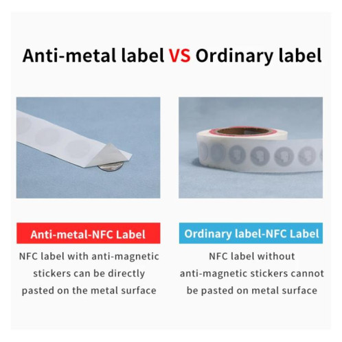 Étiquettes musicales NFC autocollantes avec puce Ntag215, étiquettes RFID, incrustation humide SR180375-08