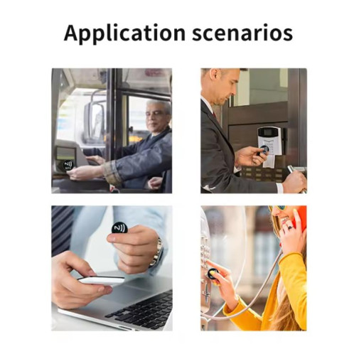 Étiquettes musicales NFC autocollantes avec puce Ntag215, étiquettes RFID, incrustation humide SR180375-08