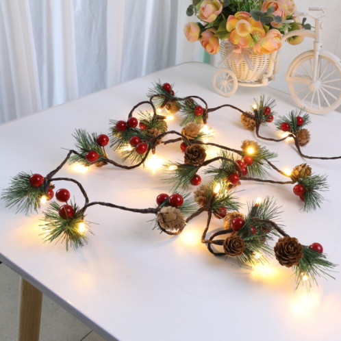 Aiguilles de pin de noël longueur de lampe de style de mise à niveau de cône de pin clair coloré longueur: 2m SH8868702-05