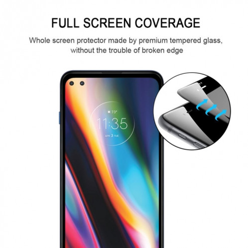 Pour Motorola Moto G 5G Plus Full Glue Film en verre trempé plein écran SH91011742-08