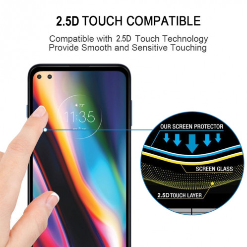 Pour Motorola Moto G 5G Plus Full Glue Film en verre trempé plein écran SH91011742-08