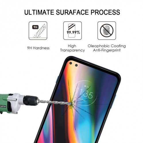 Pour Motorola Moto G 5G Plus 25 PCS Full Glue Film en verre trempé plein écran SH93011706-07
