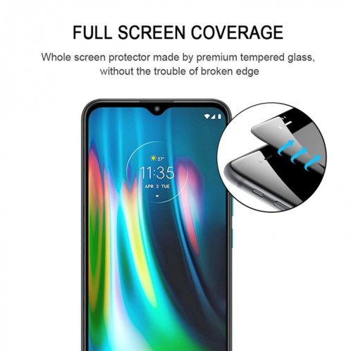 Pour Motorola Moto G9 (Inde) 25 PCS Full Glue Film en verre trempé plein écran SH9302183-07