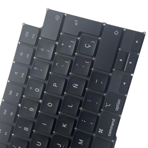 Clavier espagnol pour MacBook Pro 16,2 pouces A3186 (version britannique avec touches Entrée larges) SH68011373-05