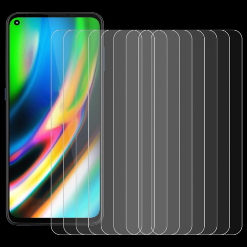 Pour Motorola Moto G9 Plus 50 PCS 0.26mm 9H 2.5D Film en verre trempé SH4816362-08