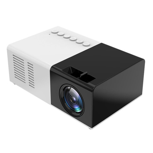 J9 1920x1080P 15 ANSI Mini projecteur numérique HD pour cinéma maison portable, version de base, (noir blanc) SH401B1683-020