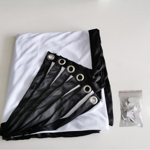 Rideau de film de projecteur en polyester fin pliable simple, taille : 120 pouces (4:3) zone de projection : 240 x 180 cm SH3910197-011