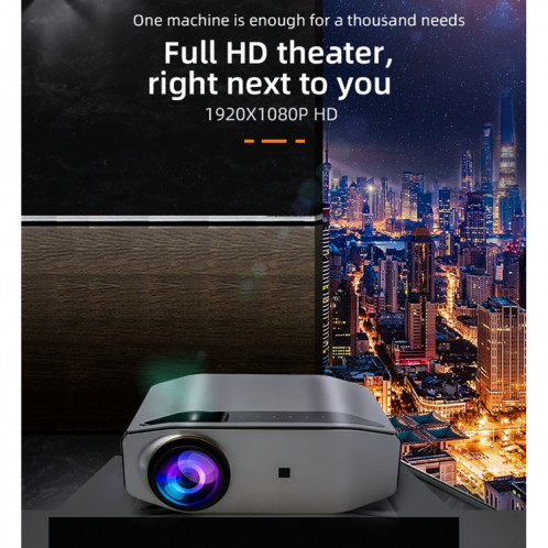 YG620 1920x1080P 2800 Lumens Projecteur numérique portable LED HD pour cinéma maison SH9440391-016